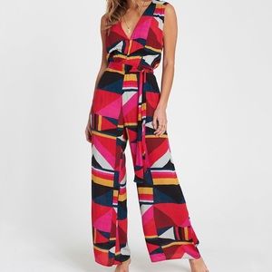 Billabong Seeing Tricks Colorful Printed Jumpsuit